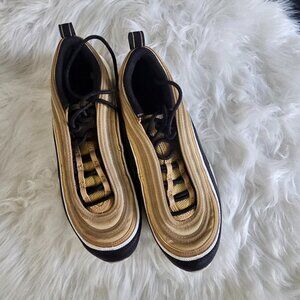 Nike Air Max 97 GS Metallic Gold Black | Size 6.5Y / 24.5 cm | CZ9197-700
